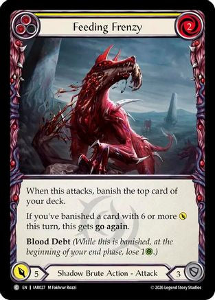 Feeding Frenzy (Yellow) (IAR027) - Usurp the Shadow Throne Rainbow Foil