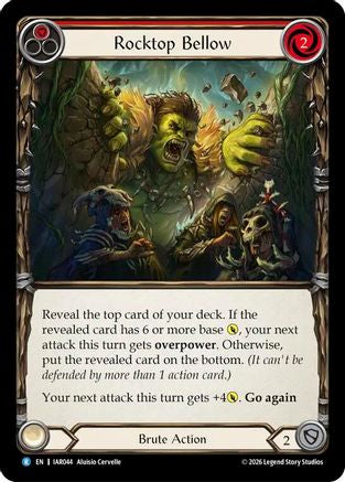 Rocktop Bellow (Red) (IAR044) - Usurp the Shadow Throne Rainbow Foil