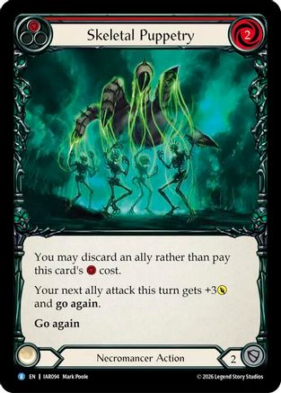 Skeletal Puppetry (Red) (IAR094) - Usurp the Shadow Throne Rainbow Foil