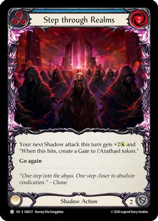 Step through Realms (Blue) (IAR217) - Usurp the Shadow Throne Rainbow Foil