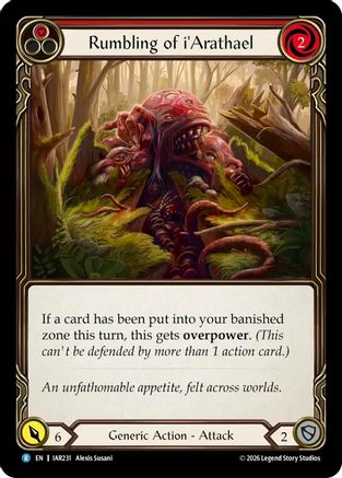 Rumbling of i'Arathael (IAR231) - Usurp the Shadow Throne Rainbow Foil