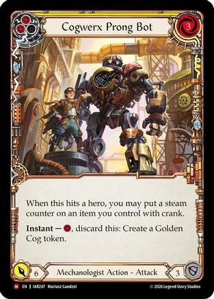 Cogwerx Prong Bot (IAR247) - Usurp the Shadow Throne Rainbow Foil