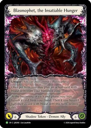Blasmophet, the Insatiable Hunger - JDG092 (JDG092) - Flesh and Blood: Promo Cards Rainbow Foil
