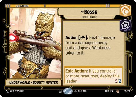 Bossk - Cruel Hunter (15/272) - Homeworlds