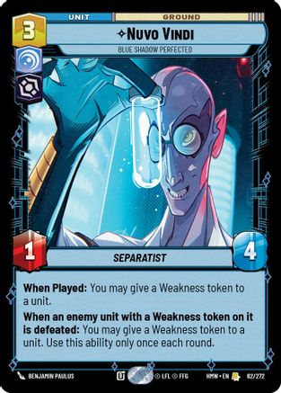 Nuvo Vindi - Blue Shadow Perfected (62/272) - Homeworlds