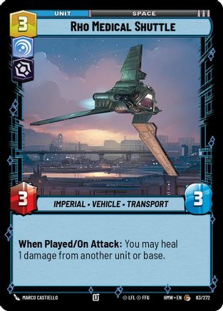 Rho Medical Shuttle (63/272) - Homeworlds