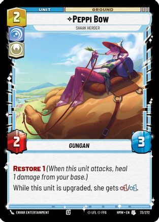 Peppi Bow - Shaak Herder (73/272) - Homeworlds
