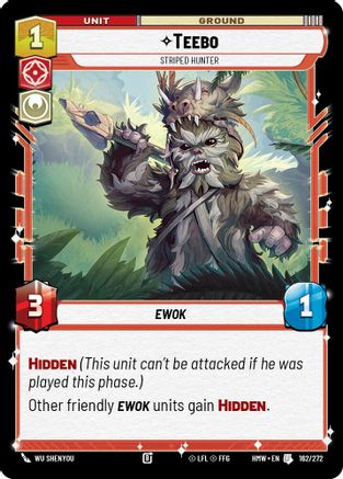 Teebo - Striped Hunter (162/272) - Homeworlds