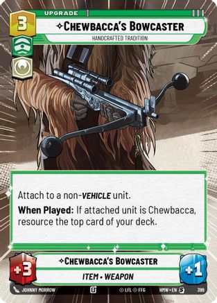 Chewbacca's Bowcaster - Handcrafted Tradition (Hyperspace) (399) - Homeworlds
