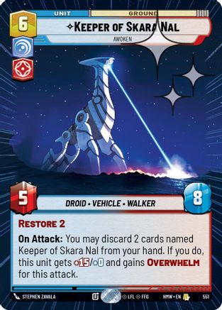 Keeper of Skara Nal - Awoken (Hyperspace Foil) (551) - Homeworlds Foil