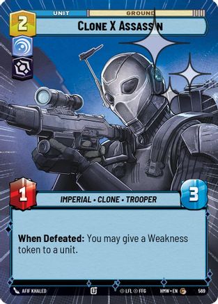 Clone X Assassin (Hyperspace Foil) (569) - Homeworlds Foil