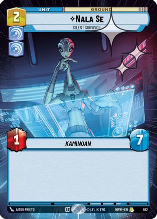 Nala Se - Silent Survivor (Hyperspace Foil) (592) - Homeworlds Foil