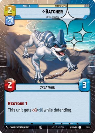Batcher - Loyal Hound (Hyperspace Foil) (593) - Homeworlds Foil