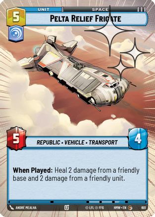 Pelta Relief Frigate (Hyperspace Foil) (601) - Homeworlds Foil