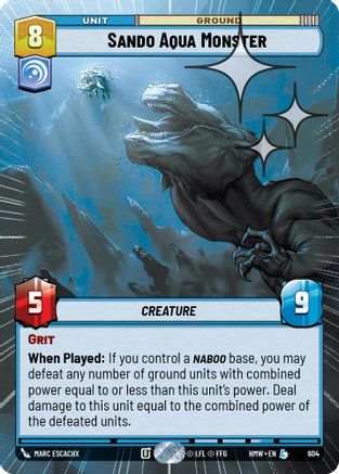 Sando Aqua Monster (Hyperspace Foil) (604) - Homeworlds Foil
