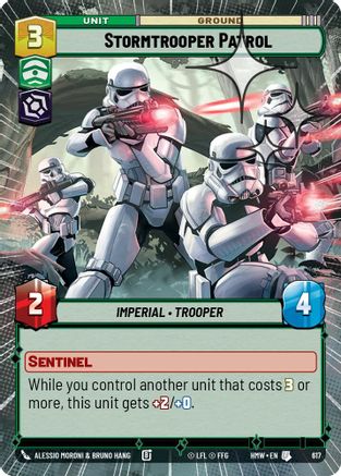 Stormtrooper Patrol (Hyperspace Foil) (617) - Homeworlds Foil