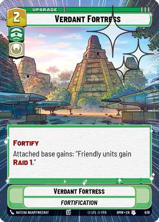 Verdant Fortress (Hyperspace Foil) (636) - Homeworlds Foil
