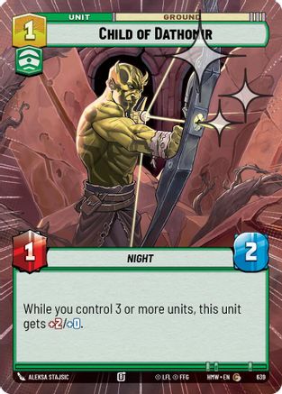 Child of Dathomir (Hyperspace Foil) (639) - Homeworlds Foil