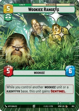 Wookiee Rangers (Hyperspace Foil) (652) - Homeworlds Foil