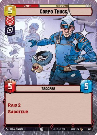 Corpo Thugs (Hyperspace Foil) (667) - Homeworlds Foil