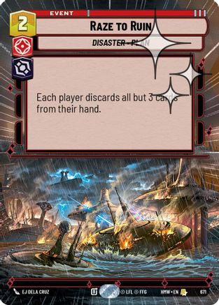 Raze to Ruin (Hyperspace Foil) (671) - Homeworlds Foil