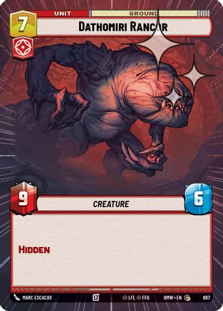 Dathomiri Rancor (Hyperspace Foil) (697) - Homeworlds Foil