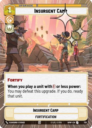 Insurgent Camp (Hyperspace Foil) (726) - Homeworlds Foil