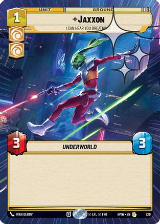 Jaxxon - I Can Hear You Breathing! (Hyperspace Foil) (729) - Homeworlds Foil