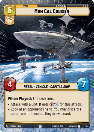 Mon Cal Cruiser (Hyperspace Foil) (742) - Homeworlds Foil