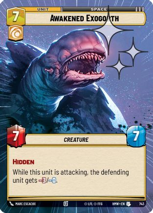 Awakened Exogorth (Hyperspace Foil) (743) - Homeworlds Foil