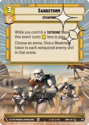 Sandstorm (Hyperspace Foil) (750) - Homeworlds Foil