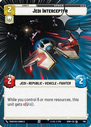 Jedi Interceptor (Hyperspace Foil) (766) - Homeworlds Foil