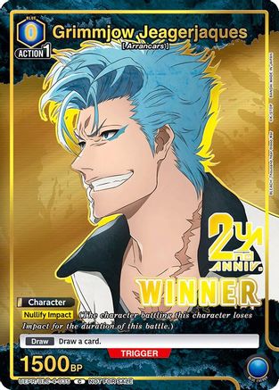 Grimmjow Jeagerjaques (035) (Winner) (UEPR/BLC-4-035) - Union Arena Promotion Cards Foil
