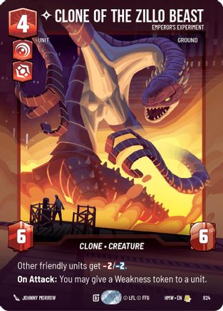 Clone of the Zillo Beast - Emperor's Experiment (Prestige) (824) - Homeworlds