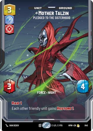 Mother Talzin - Pledged to the Sisterhood (Prestige) (840) - Homeworlds