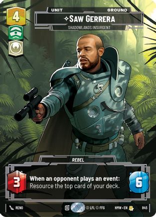 Saw Gerrera - Shadowlands Insurgent (Prestige) (845) - Homeworlds