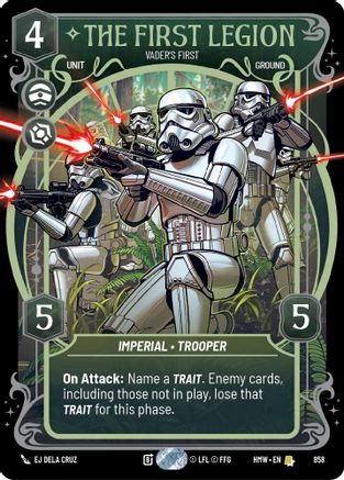 The First Legion - Vader's Fist (Prestige Foil) (858) - Homeworlds Foil