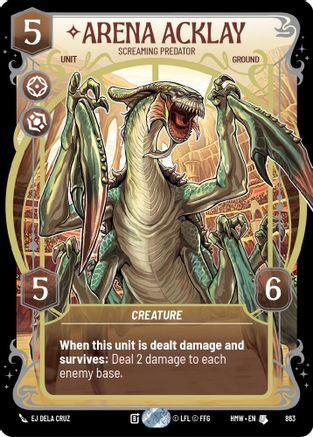 Arena Acklay - Screaming Predator (Prestige Foil) (863) - Homeworlds Foil