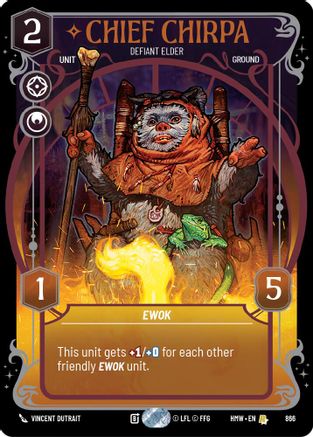 Chief Chirpa - Defiant Elder (Prestige Foil) (866) - Homeworlds Foil