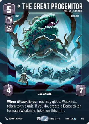 The Great Progenitor - First of the Drengir (Prestige Foil) (873) - Homeworlds Foil