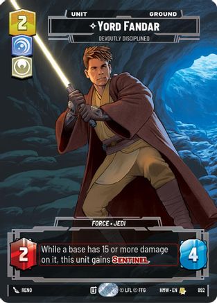 Yord Fandar - Devoutly Disciplined (Prestige Foil) (892) - Homeworlds Foil