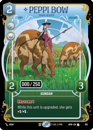 Peppi Bow - Shaak Herder (Serialized) (901) - Homeworlds Foil