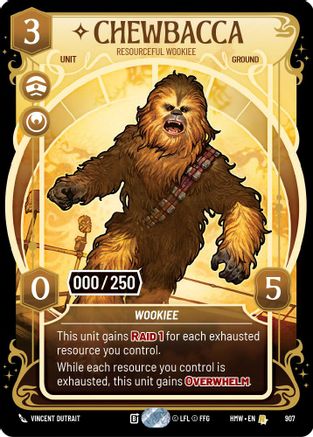 Chewbacca - Resourceful Wookiee (Serialized) (907) - Homeworlds Foil