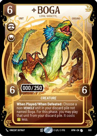Boga - Loyal Varactyl (Serialized) (908) - Homeworlds Foil