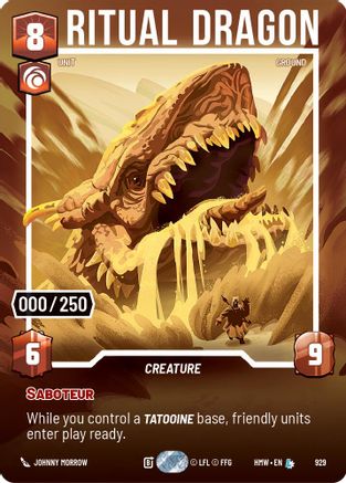 Ritual Dragon (Serialized) (929) - Homeworlds Foil