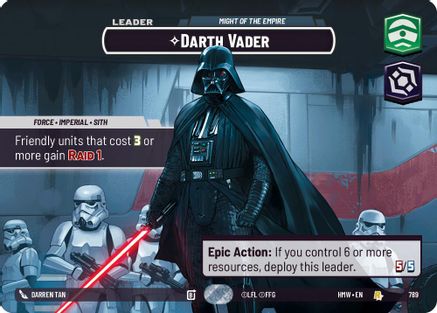 Darth Vader - Might of the Empire (Showcase) (789) - Homeworlds Foil