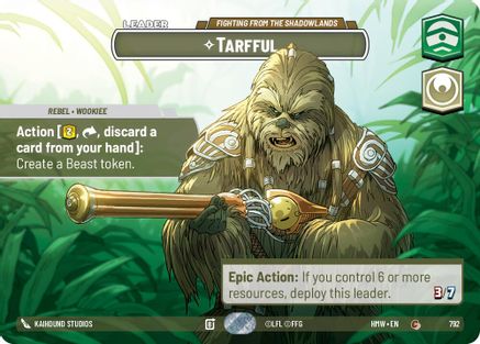 Tarfful - Fighting from the Shadowlands (Showcase) (792) - Homeworlds Foil