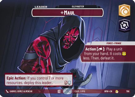 Maul - Old Master (Showcase) (798) - Homeworlds Foil