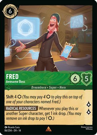 Fred - Awesome Boss (86/204) - Hyperia City Cold Foil