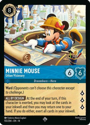 Minnie Mouse - Urban Visionary (155/204) - Hyperia City Holofoil